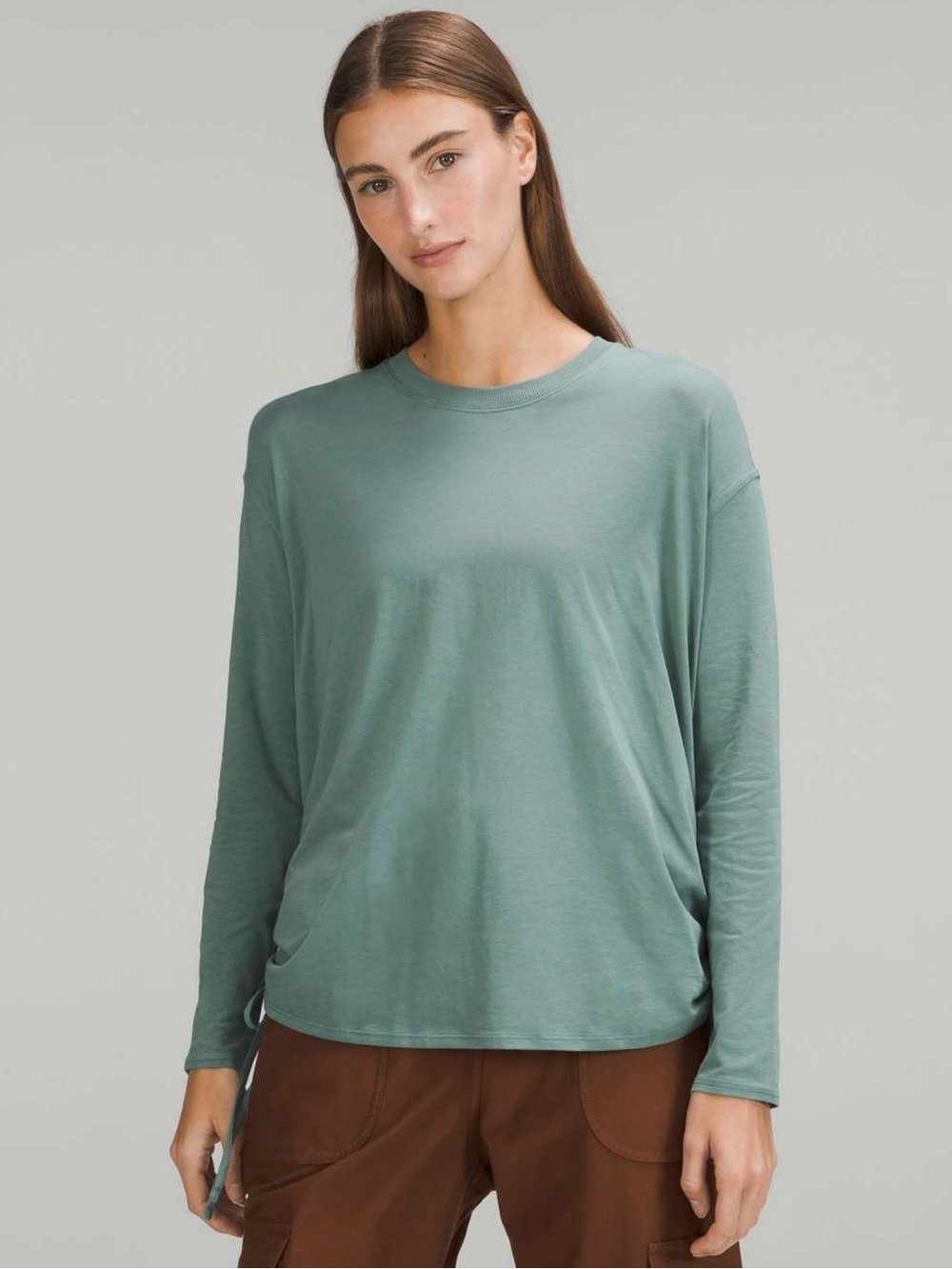 Lululemon Pima Cotton Side-Cinch Long Sleeve Shirt